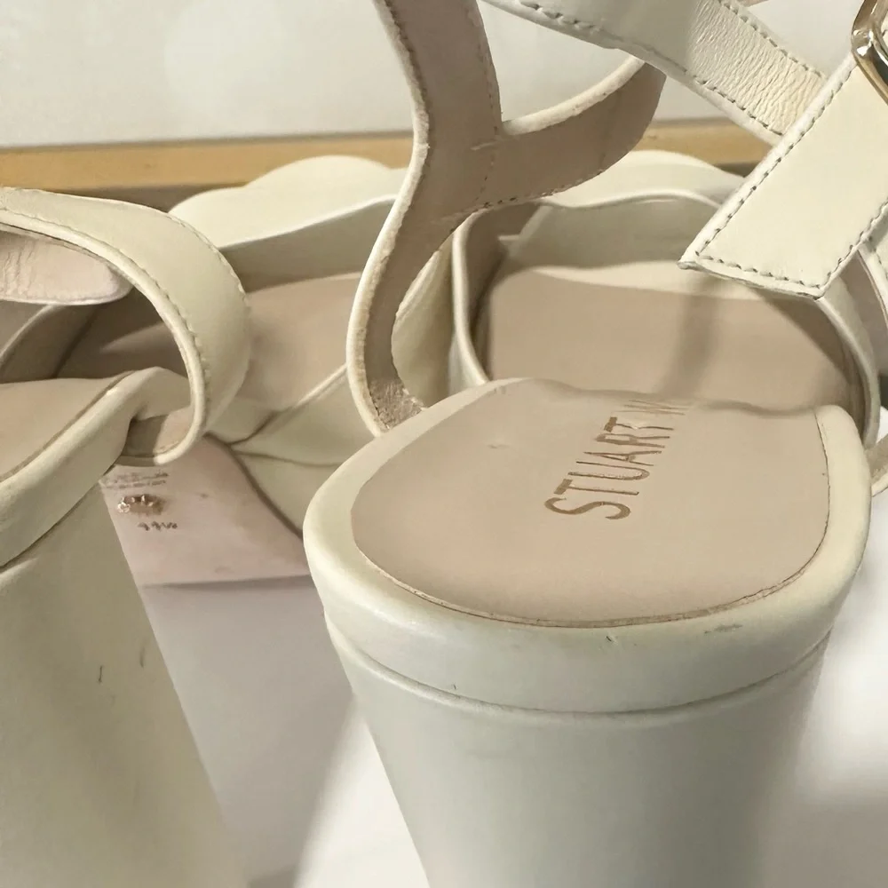 🌹STUART WEITZMAN🌹 Ryder Ankle-Buckle Platform Sandals Size: 11.5 - Picture 14 of 16